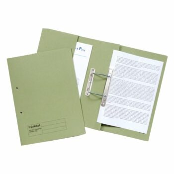 Guildhall Pocket Spiral Files 315gsm Green 349-GRNZ - Pack 25