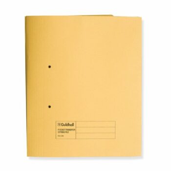 Guildhall Pocket Spiral Files 315gsm Yellow 349-YLWZ - Pack 25