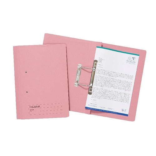 Guildhall Spiral Files 285gsm Pink 346-PNKZ - Pack 25