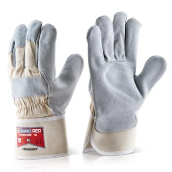 Heavyweight Rigger Gloves XL Grey/Red - Pack 10