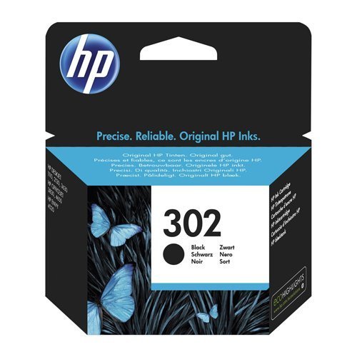 Hewlett Packard - HP Inkjet Cartridge Black 302 F6U66AE