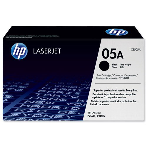 Hewlett Packard - HP Laser Toner Cartridge Black 05A CE505A
