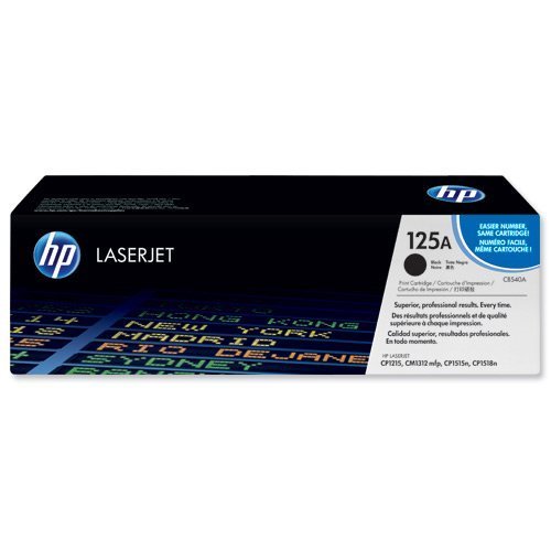 Hewlett Packard - HP Laser Toner Cartridge Black 125A CB540A