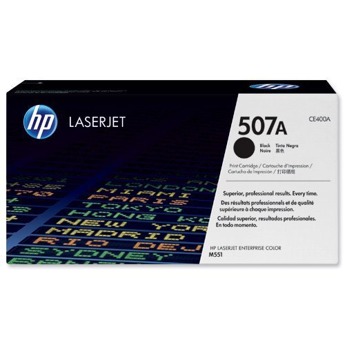 Hewlett Packard - HP Laser Toner Cartridge Black 507A CE400A