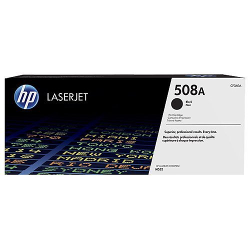 Hewlett Packard - HP Laser Toner Cartridge Black 508A CF360A