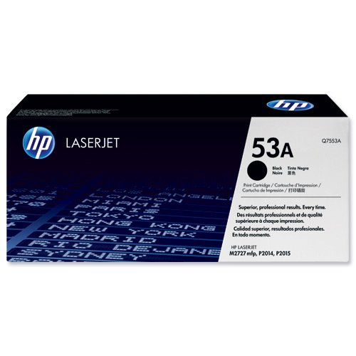 Hewlett Packard - HP Laser Toner Cartridge Black 53A Q7553A
