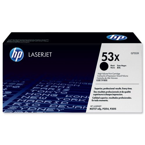 Hewlett Packard - HP Laser Toner Cartridge Black 53X Q7553X