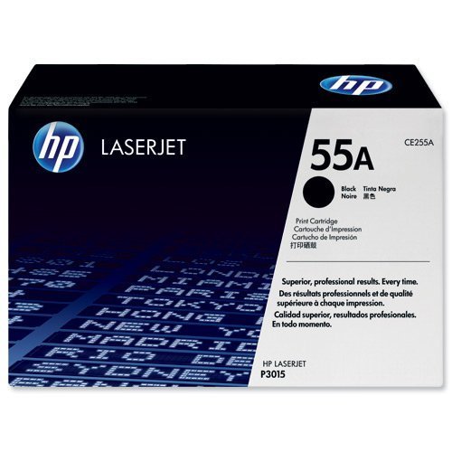 Hewlett Packard - HP Laser Toner Cartridge Black 55A CE255A