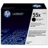Hewlett Packard - HP Laser Toner Cartridge Black 55X CE255X