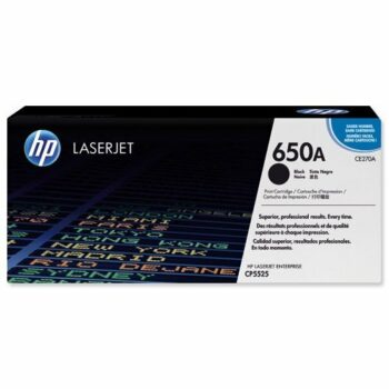 Hewlett Packard - HP Laser Toner Cartridge Black 650A CE270A