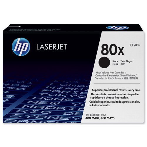 Hewlett Packard - HP Laser Toner Cartridge Black 80X CF280X