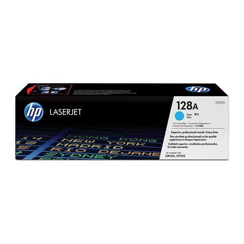 Hewlett Packard - HP Laser Toner Cartridge Cyan 128A CE321A