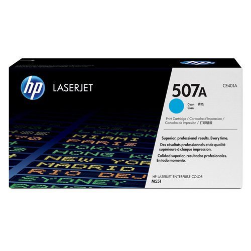 Hewlett Packard - HP Laser Toner Cartridge Cyan 507A CE401A