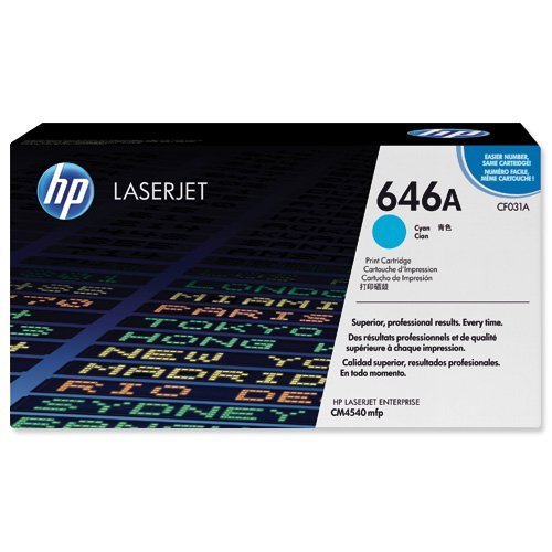 Hewlett Packard - HP Laser Toner Cartridge Cyan 646A CF031A