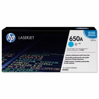 Hewlett Packard - HP Laser Toner Cartridge Cyan 650A CE271A