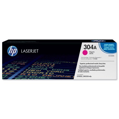 Hewlett Packard - HP Laser Toner Cartridge Magenta 304A CC533A