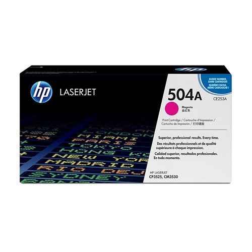 Hewlett Packard - HP Laser Toner Cartridge Magenta 504A CE253A