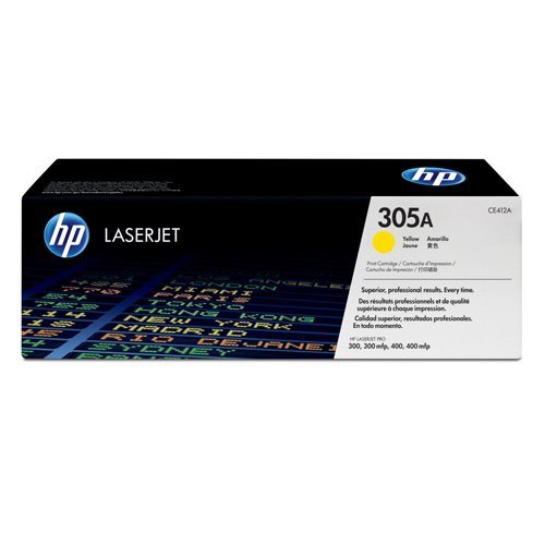Hewlett Packard - HP Laser Toner Cartridge Yellow 305A CE412A