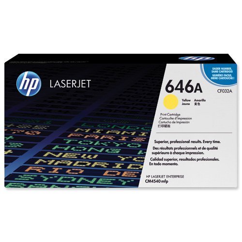 Hewlett Packard - HP Laser Toner Cartridge Yellow 646A CF032A