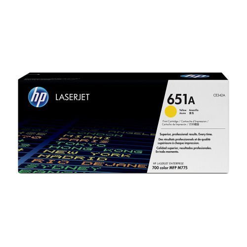 Hewlett Packard - HP Laser Toner Cartridge Yellow 651A CE342A