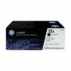 Hewlett Packard - HP Laser Toner Cartridges Black 12A Q2612AD - Twin Pack