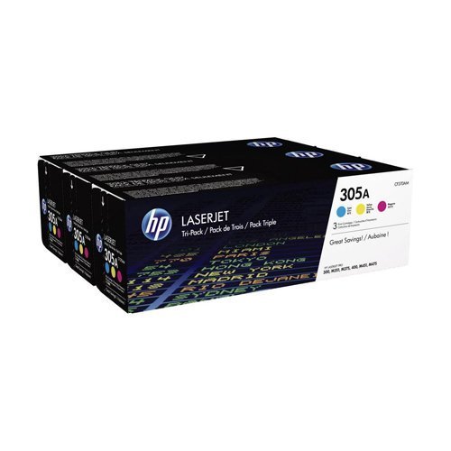 Hewlett Packard - HP Laser Toner Cyan / Magenta / Yellow 305A CF370AM
