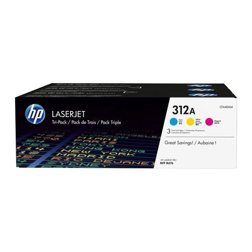 Hewlett Packard - HP Laser Toner Cyan / Magenta / Yellow 312A CF440AM