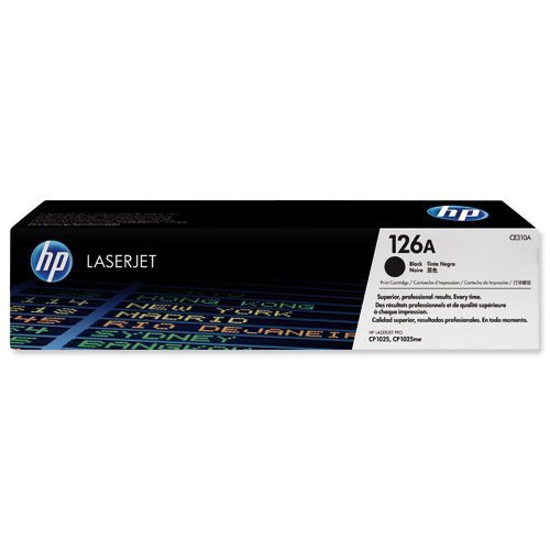 Hewlett Packard Laser Toner Cartridge HP Black 126A CE310A