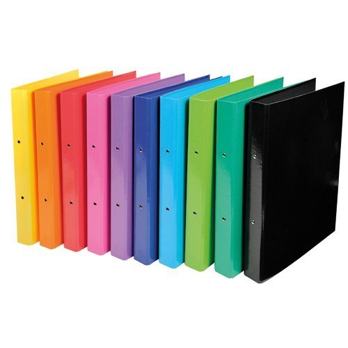 Iderama Ring Binders Pressboard A4 Assorted 54929E - Pack 10