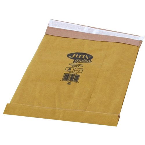 Jiffy Green Padded Bag Size 3 Envelopes F/3 Brown JPB-3 - Pack 100