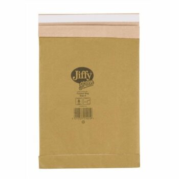 Jiffy Green Padded Bag Size 4 Envelopes G/4 Brown JPB-4 - Pack 100