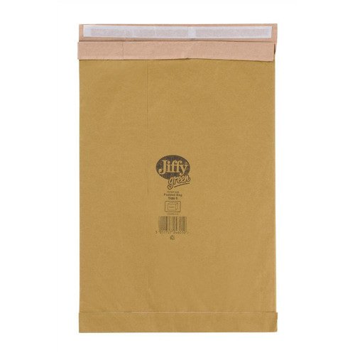 Jiffy Green Padded Bag Size 6 Envelopes J/6 Brown JPB-6 - Pack 50