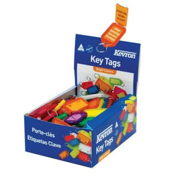 Kevron Clicktags 56x30mm Assorted ID5AC100 - Pack 100