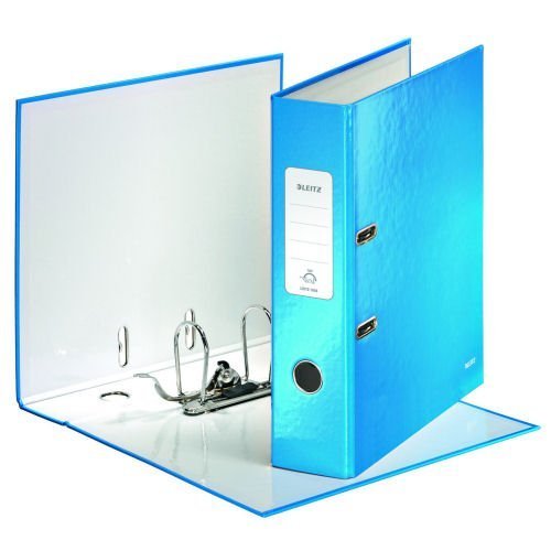 Leitz WOW Lever Arch Files Blue A4 10050036 - Pack 10