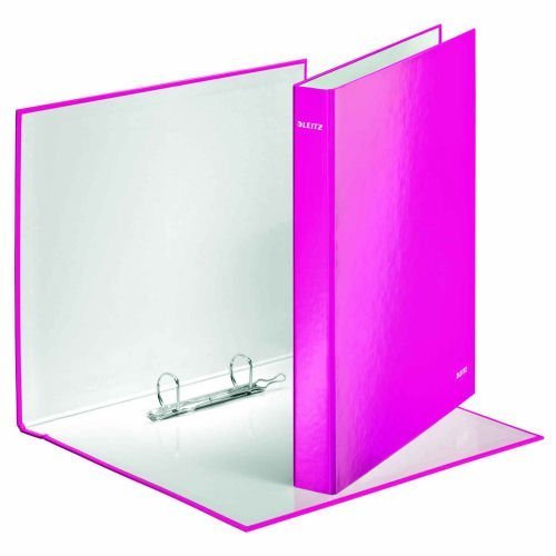 Leitz WOW Ring Binders Pink A4 42410023 - Pack 10
