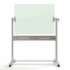 Discover the Nobo Mobile Glassboard measuring 1200x900mm perfect for collaborative spaces and presentations. This stylish and versatile glass whiteboard enhances any office environment while providing a smooth writing surface.