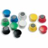 Shop our Nobo Magnetic Drawing Pins assorted colours measuring 18mm. This pack of 12 is perfect for displaying notes and artwork on magnetic surfaces.