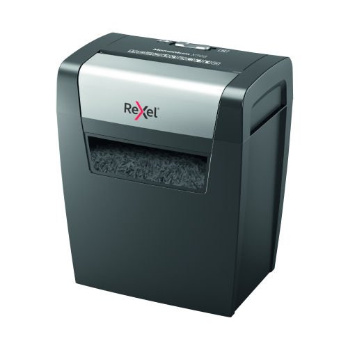 Discover the Rexel Momentum X308 Cross Cut P3 Shredder (2104570) designed for efficient document destruction with a P3 security level perfect for home or office use. This reliable shredder ensures your sensitive information is securely disposed of providing peace of mind.