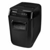 Discover the Fellowes AutoMax 150C Cross-Cut Shredder model 4680201 designed for efficient document destruction with P-4 security level perfect for home or office use.