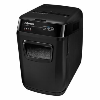 Discover the Fellowes AutoMax 150C Cross-Cut Shredder model 4680201 designed for efficient document destruction with P-4 security level perfect for home or office use.