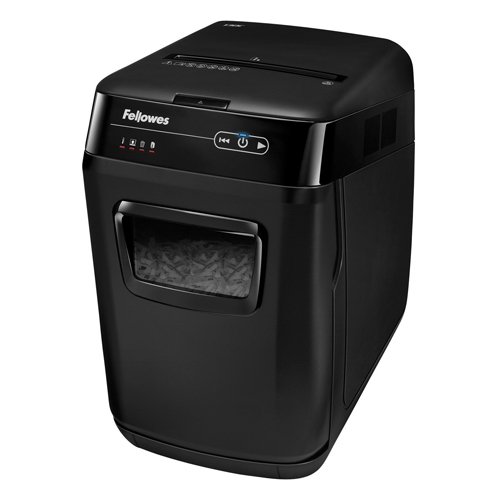 Discover the Fellowes AutoMax 150C Cross-Cut Shredder model 4680201 designed for efficient document destruction with P-4 security level perfect for home or office use.
