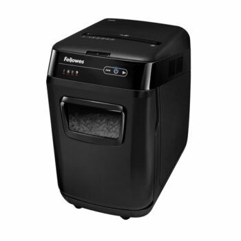 Discover the Fellowes AutoMax 200C Cross-Cut Shredder model 4652901 designed for efficient document destruction with a P-4 security level perfect for safeguarding sensitive information in your home or office.