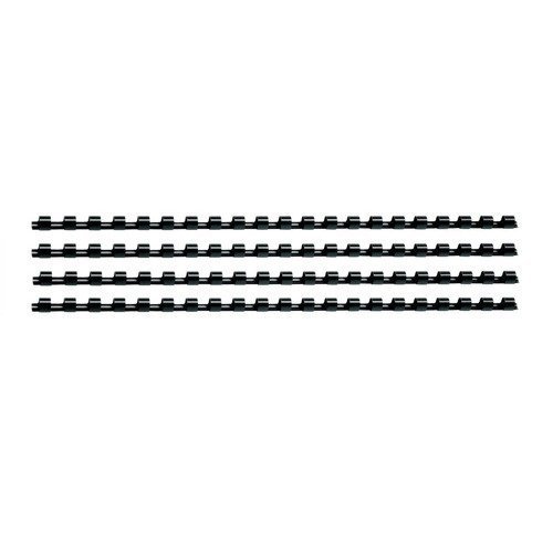 Enhance your document presentation with Fellowes 12mm Black Binding Combs available in a convenient pack of 100. Perfect for creating professional-looking reports and presentations these durable binding combs ensure your pages stay securely bound.