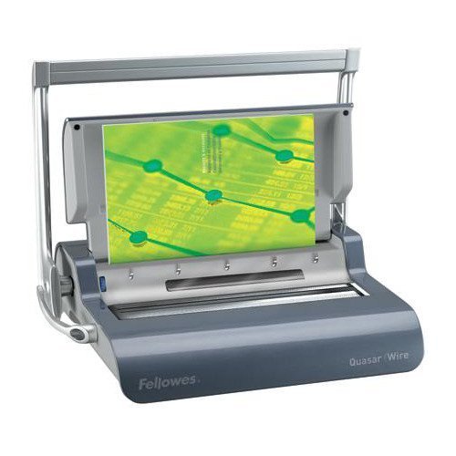 Discover the Fellowes Quasar Wire Binder 5224101 designed for professional-quality binding with a sleek finish. Perfect for creating polished presentations and reports this wire binder ensures your documents are securely bound and look impressive.