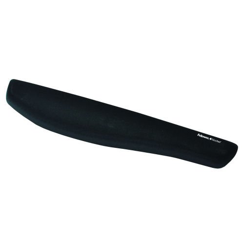 Enhance your typing comfort with the Fellowes PlushTouch Keyboard Black Wrist Support 9252103 designed to provide superior cushioning and support for your wrists during long hours of computer use.