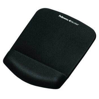 Enhance your comfort while working with the Fellowes PlushTouch Mousepad featuring a sleek black design and ergonomic wrist support. Ideal for long hours at the computer this mousepad combines style and functionality to improve your productivity.