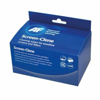 AF Screen Clene Sachets - Box of 100 perfect for keeping your screens spotless and clear. Ideal for use on monitors tablets and smartphones these convenient sachets ensure a streak-free finish every time.
