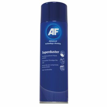 AF Super Duster 300ml SPD300 is a powerful compressed air duster perfect for cleaning delicate electronics and hard-to-reach areas. Keep your devices dust-free and functioning optimally with this efficient and easy-to-use cleaning solution.