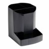 Discover the Exacompta Forever Pen Pot in sleek black crafted from 100% recycled materials. This eco-friendly desk accessory is perfect for organising your writing instruments while adding a touch of style to your workspace.