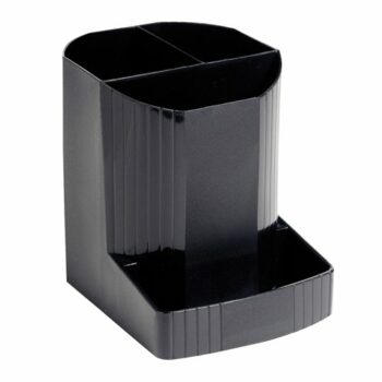 Discover the Exacompta Forever Pen Pot in sleek black crafted from 100% recycled materials. This eco-friendly desk accessory is perfect for organising your writing instruments while adding a touch of style to your workspace.